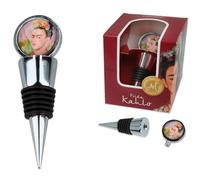 CARMANI - Bouchon de bouteille pour liqueur, champagne, huile, soda, vin, robinet réutilisable imprimé avec Frida Kahlo, autoportrait
