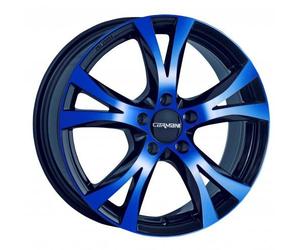 Carmani CA90818H345CBLP Bolt Circle 5.00 x 112.00 Offset 45 Hub Centering 66.60 Design 9 Compete, Blue Polish