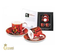 CARMANI - Ensemble expresso 2 pieces avec Wassily Kandinsky"Avec et contre" 100ml