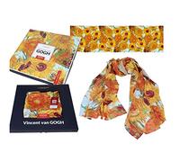 CARMANI - Foulard tendance pour femme avec Vincent Van Gogh, tournesols
