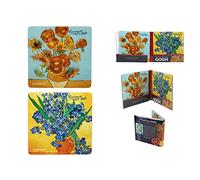 CARMANI - Lot de 2 tapis de liège carrés décorés de divers tableaux de Vincent van Gogh