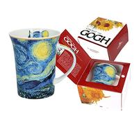 CARMANI - Mug en porcelaine décoré de 'Nuit étoilée' par Vincent Van Gogh 350ml