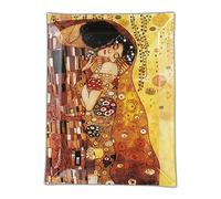 Carmani - Plaque de Verre rectangulaire imprimé avec Klimt: Le Baiser
