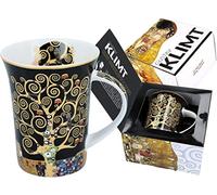 CARMANI - Tasse en porcelaine décorée avec « Arbre de vie » par Gustav Klimt 350 ml