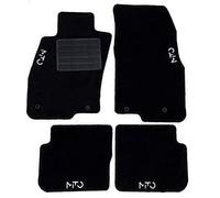 Carmats tapis de sol compatibles avec Mito de 2012 à 2016 en moquette avec 4 logos et attaches de fixation