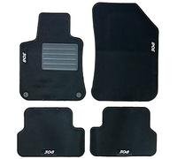 Carmats Tapis de voiture en moquette avec 2 attaches de fixation et 4 broderies