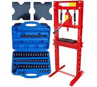Carmax Presse hydraulique 12 t avec adaptateurs de roulements 18-74 mm