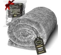 CarMax® Serviette de séchage pour Voiture avec Boucle torsadée Double Face en Microfibre 1400 GSM pour Un séchage Rapide sans Traces et détails - XXL (90 cm x 60 cm)