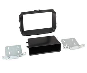 Carmedio Façade d'autoradio 1-DIN avec Compartiment Alpha Romeo Giulietta Noir