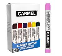 Carmel Crayon de bois, crayon de marquage du bois, marqueur de bois, crayon de quille de bois, crayon de bois, crayon de couleur, crayon d'argile haute densité, idéal pour le marquage sur bois, bois, bois (rose)