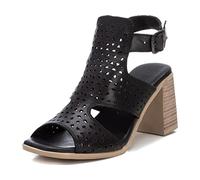 CARMELA Femme 160649 Sandale, Noir, 36 EU