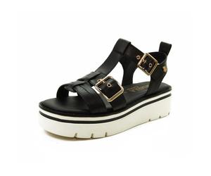 Carmela Femme 161393 Sandale, Noir, 41 EU