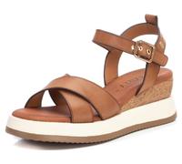 Carmela Sandales à fermeture à boucle pour femme, couleur marron, taille 37, Camel, 41 EU