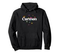 Carmen - Joli prénom de Fille avec des Papillons colorés Sweat à Capuche