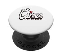 Carmen Nom personnalisé Carmen pour Filles et Femmes PopSockets PopGrip Adhésif