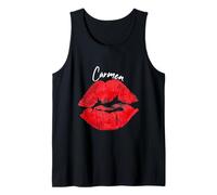 Carmen Red Lips Prénom personnalisé Débardeur