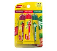 CARMEX 3 variétés de baume à lèvres hydratant - Cerise fraîche, fraise, vert d'hiver frappe 10gr par tube provenant directement des États-Unis