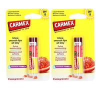 CARMEX Baume à lèvres la grenade SPF15 2x4,25 g