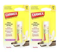 CARMEX Baume à lèvres la vanille SPF151 2x4,25 g
