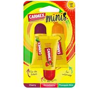 Carmex Minis - Soin des lèvres pour lèvres sèches et gercées, baume à lèvres avec vaseline, vitamine E, cire d'abeille et protection solaire, soin hydratant intense, dans un mini format pratique - (3