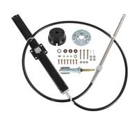 CARMOCAR Kit de système de direction de rack à montage arrière SS14108 de 2,4 m pour Teleflex & Safe-T avec barre de rack, câble de direction de 2,4 m, kit de lunette de 90 degrés pour Sterndrive,I/O
