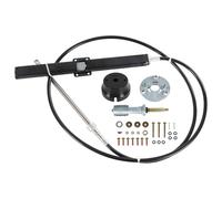 CARMOCAR Kit de système de direction SS14110 pour rack Teleflex et Safe-T de 3 m avec guidon, câble de direction de 3 m, lunette de 90 degrés pour Sterndrive,I/O, hors-bord et bateaux de ski