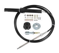 CARMOCAR SS14118 Kit de système de direction de support de montage arrière de 5,5 m pour Teleflex & Safe-T avec barre de support, câble de direction de 5,5 m, kit de lunette de 90 degrés pour