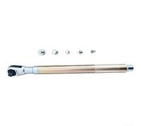 CARMOTTER liquet étendue dorée de 1,3 cm avec poignée de 43 cm de long pour espaces restreints - Outil pneumatique manuel en acier Cr-V avec adaptateurs pour réparation automobile, garage