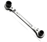 CARMOTTER Ensemble de tournevis à cliquet polyvalent 4 en 1 avec ouble extrémité en acier CR-V finition anti-corrosion pour réparation d'appareils électroniques, tâches automobiles, 31 cm (E)