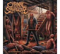 Carnal Savagery Graveworms, Cadavers, Coffins and Bones (Vinyl)