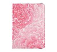 Carnation Lace Baby Blush Cuir Passeport et Porte-carte de vaccin Combo Portefeuille de voyage avec fente pour carte de vaccination Porte-passeport étanche, Carnation Lace Baby Blush, 1 size