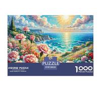 Carnations 1000 Pieces Jigsaw Puzzles for Adults Educhational Games Stress Relieving Entertainment Exercise The Memory of The Brain for The Whole for Women, Gifts for Men 38x26cm/1