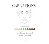CARNATIONS - Face Charts of the World: Premium Makeup Practice Workbook - 6 Multicultural Faces to Work On - For Makeup Artists & Art Direction