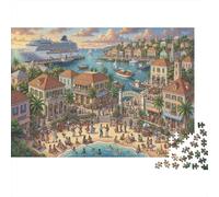 Carnaval au Centre de l'Île Puzzle en Bois 1000 Pièces Adultes Et Enfants,Premium,Bois,Jeu Éducatif,Cadeau,Défi,Déco Murale,Dès 14 Ans,Anti-Stress,Détente,Casse-tête (75x50cm)