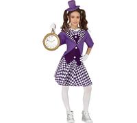 Carnaval Aventure chapeau Idée de costume drôle jour de livre enfants temps de chasse gilet veste Mini Papillon thème jour amusant Checkered Party, Taille : 110/116 Couleur : Violet
