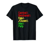 Carnaval Bacchanal Fete Jouvert Mas Party Caribbean Music T-Shirt