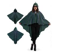 Carnaval - Cape Dragon - Taille unique - Pour adulte - Cape de dragon - Une pièce - Vert et violet - Avec capuche - Manteau mythique - Manteau dinosaure