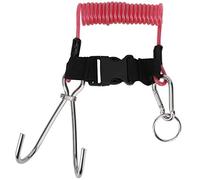 Carnaval Commerçant Crochet de récif, Crochet en Acier de récif Marin, Accessoires de plongée sous-Marine à Cuba Crochet en Acier Inoxydable pour la plongée Sportive(Transparent Powder)