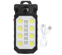 Carnaval Commerçant Lampe de Travail, Lampe de Travail Pliante, Lampe de Poche magnétique Rechargeable USB Haute luminosité pour Camping éclairage à la Maison réparation de Voiture pannes de Courant