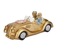 Carnaval Commerçant Statues en résine du 50e Anniversaire - Figurines de Couple de Personnes âgées de Voiture d'anniversaire de Mariage, Objets de Collection, de gâteau pour Les Parents (Debout)