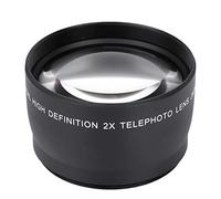 Carnaval Commerçant Téléobjectif, Objectif de caméra, téléconvertisseur d'objectif de caméra, grossissement de 58 MM 2X pour passionné de caméras