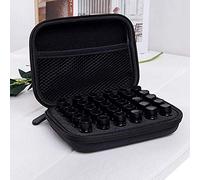 Carnaval de la Saint-Valentin 30 Bouteilles d'huiles essentielles étui de Transport - Portable 1-3ML Porte-Huile Essentielle Voyage étui de Transport boîte de Rangement(Noir)