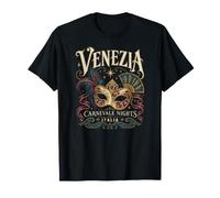 Carnaval de Venise Masquerade Italie Voyage Méditerranée T-Shirt