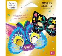 Carnaval des animaux. Masques à gratter avec des strass !