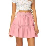 Carnaval Jupe Longue Coton Jupe Courte Taille Haute élastique Solide Jupe Jupe Sexy Rose Discounted Items in Warehouse Deals