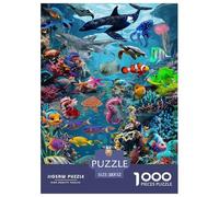 Carnaval sous-Marin Puzzle 1000 Pièces Educa Jouet Jeu D'Intelligence Décoration Intérieure Animaux Jeu Éduchatif Challenge Toy Adultes & Enfants des 14 Ans 52x38cm/1000pcs