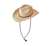Carnavalife Sombrero de Paja Natural de Cowboy Vaquero, Con Banda de Tela, Unisex Talla Única Hombre Mujer Para Verano…