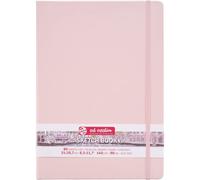Talens Art Creation - Carnet de croquis rose pastel 21x29.7cm - Papier sans acide 140g - 80 feuilles - Idéal pour crayon pastel gouache encre - Reliure rigide et solide pour dessin journal