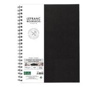 Lefranc Bourgeois 301349 Carnet de Croquis Studio, 80 Feuilles - A4, 110 g/m², Reliure Spirale, Papier à Croquis à Surface Fine pour Dessin au Crayon, Craie, Fusain et Autres Techniques Sèches