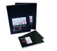 Carnet À Dessin Souple Couverture Noire 140 G Sur M²